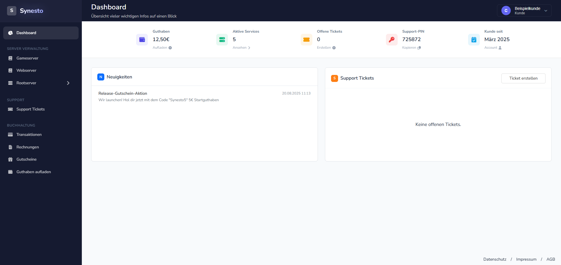Webinterface